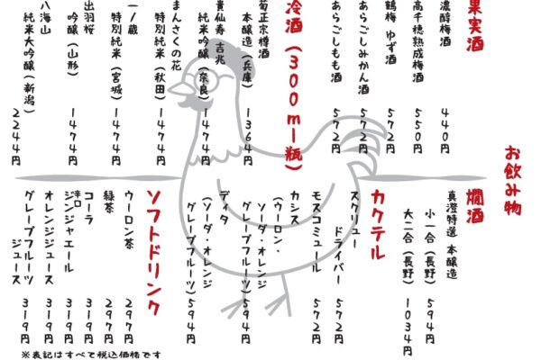 メニュー